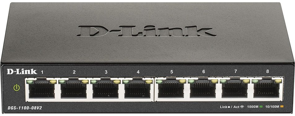 

Управляемый коммутатор 2-го уровня D-Link DGS-1100-08V2/A1A