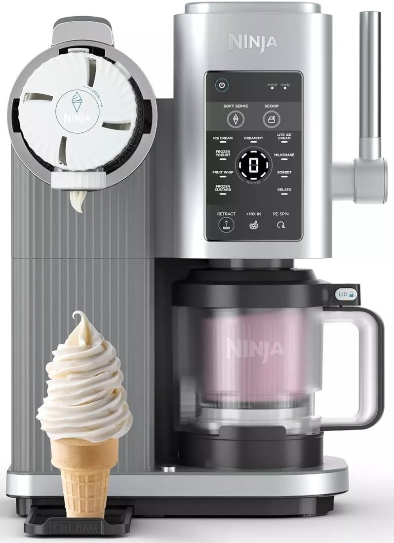 Мороженица Ninja CREAMi Scoop & Swirl 13-in-1 Softeis & Eismaschine NC701EU