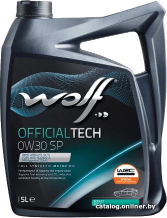 Моторное масло Wolf OfficialTech 0W-30 SP 5л
