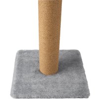 Когтеточка Leader Toys Столбик с квадратной платформой с кошачьей мятой МТ14024 (серый)