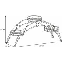 Подставка ЗМИ Арка 3 ПДЦ 413 (коричневый) в Солигорске