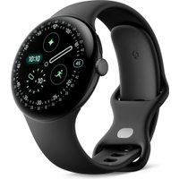 Умные часы Google Pixel Watch 4 45 мм (черный матовый/обсидиан, спортивный силиконовый ремешок)