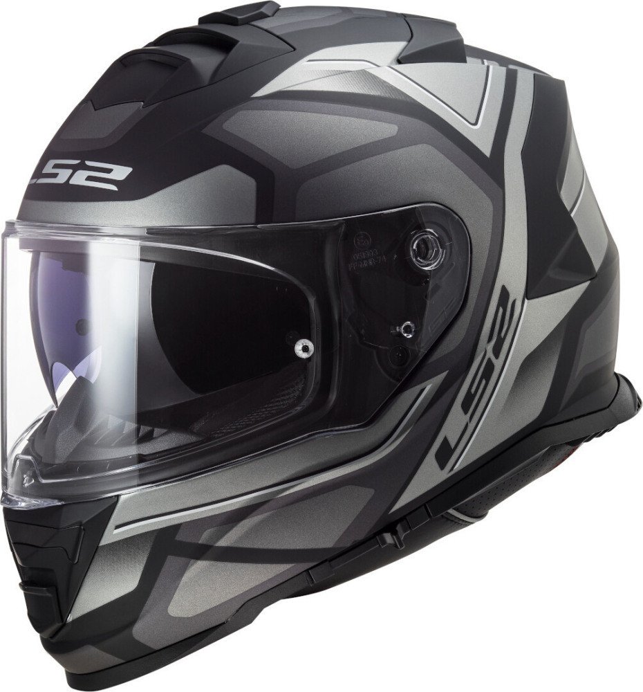 

Мотошлем LS2 FF800 Storm Faster (XS, черно-серый матовый)