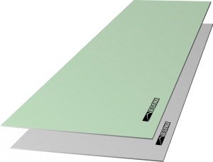 Влагостойкий гипсокартон ВОЛМА ГКЛВ стеновой 2500х1200х12.5