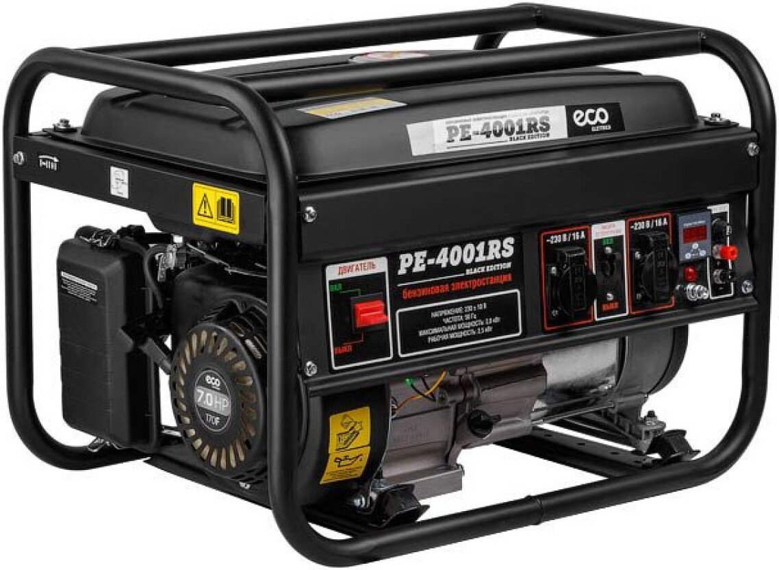 

Бензиновый генератор ECO PE-4001RS (black edition)