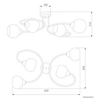 Припотолочная люстра Евросвет Tulia 30136/4 (хром)