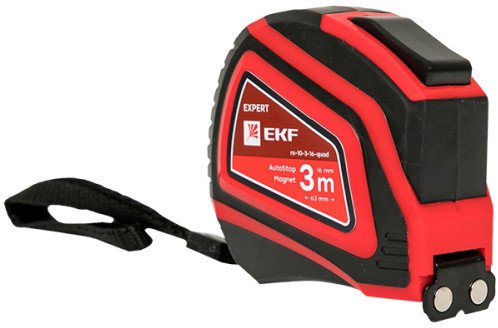 

Рулетка EKF Expert РС-10 Autostop Магнит rs-10-3-16-quad (16ммx3м)