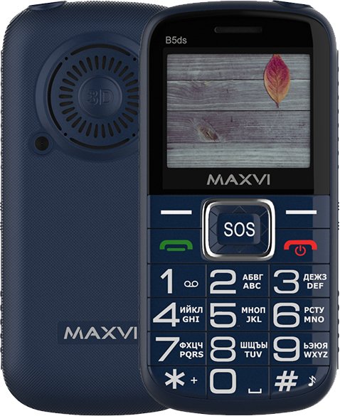 

Телефон Maxvi B5ds (синий)