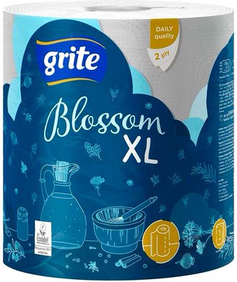 Бумажные полотенца Grite Blossom XL двухслойная (1 рулон)
