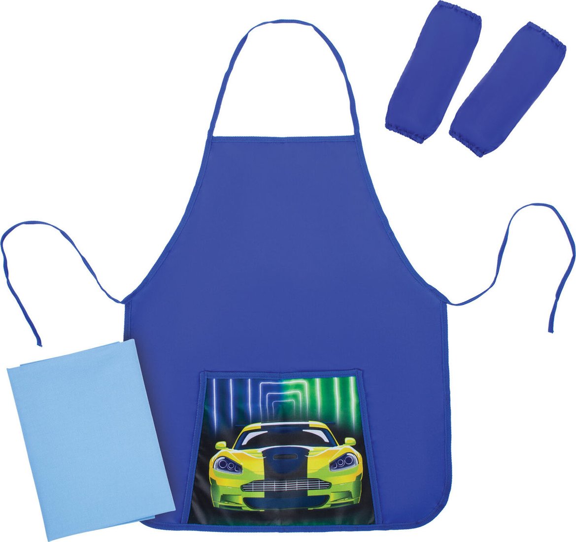 

Фартук для рисования Юнландия Neon car 270198 (синий)