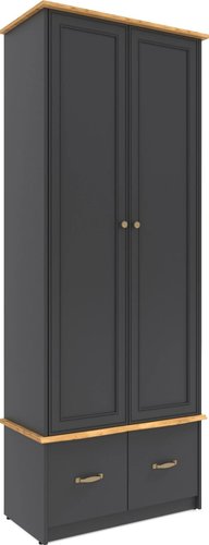 Шкаф распашной Involux Sale 3596 (графит/дуб натюрель)