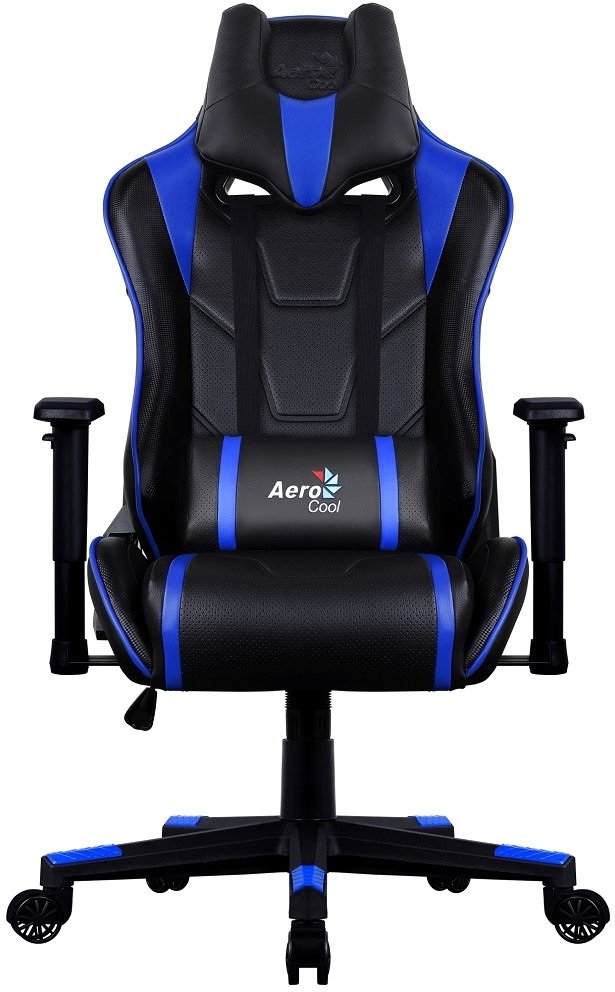 

Игровое (геймерское) кресло AeroCool AC220 AIR (черный/синий)