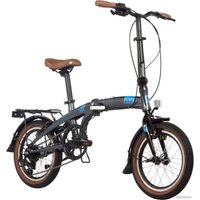 Велосипед Novatrack Town 2024 16AFV.TOWN.GR4 (серый)