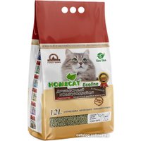 Наполнитель для туалета Homecat Ecoline Древесный в гранулах 83171 (12 л)