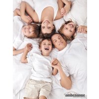 Ортопедическая подушка Ambesonne Deep Sleep 43x56 см с 3D-сеткой и эффектом памяти Memory Foam