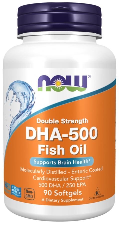 БАД Now Foods Omega-3 DHA-500 (90 капсул)