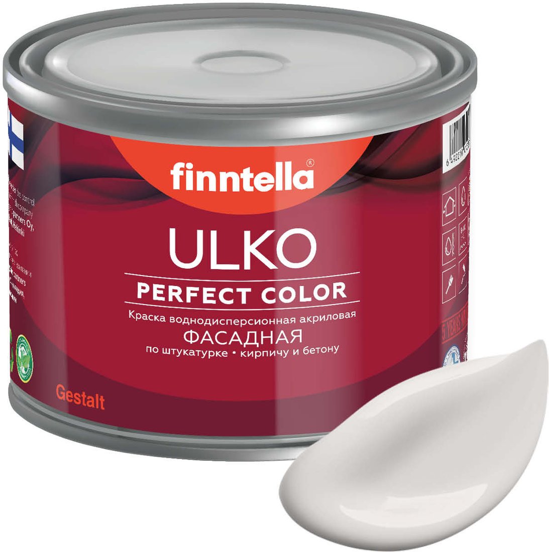 

Краска Finntella Ulko Hoyrya F-05-1-1-FL111 0.9 л (бледный)