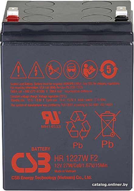 Аккумулятор для ИБП CSB Battery HR1227W F2 (12В/6.5 А·ч)