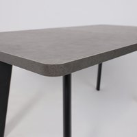 Кухонный стол Мамадома Leon lux radial-180 раздвижной 180-240х95 (дымчатая керамика/черный)