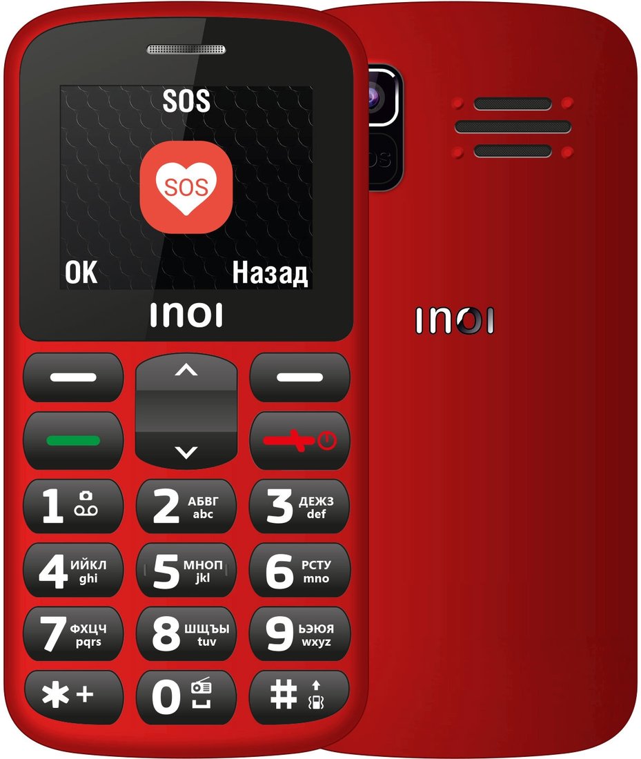 

Телефон Inoi 107B (красный)