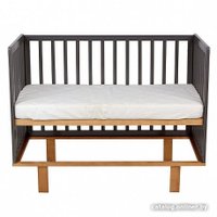 Классическая детская кроватка Polini Kids Simple 340 (графит/дуб каменный)