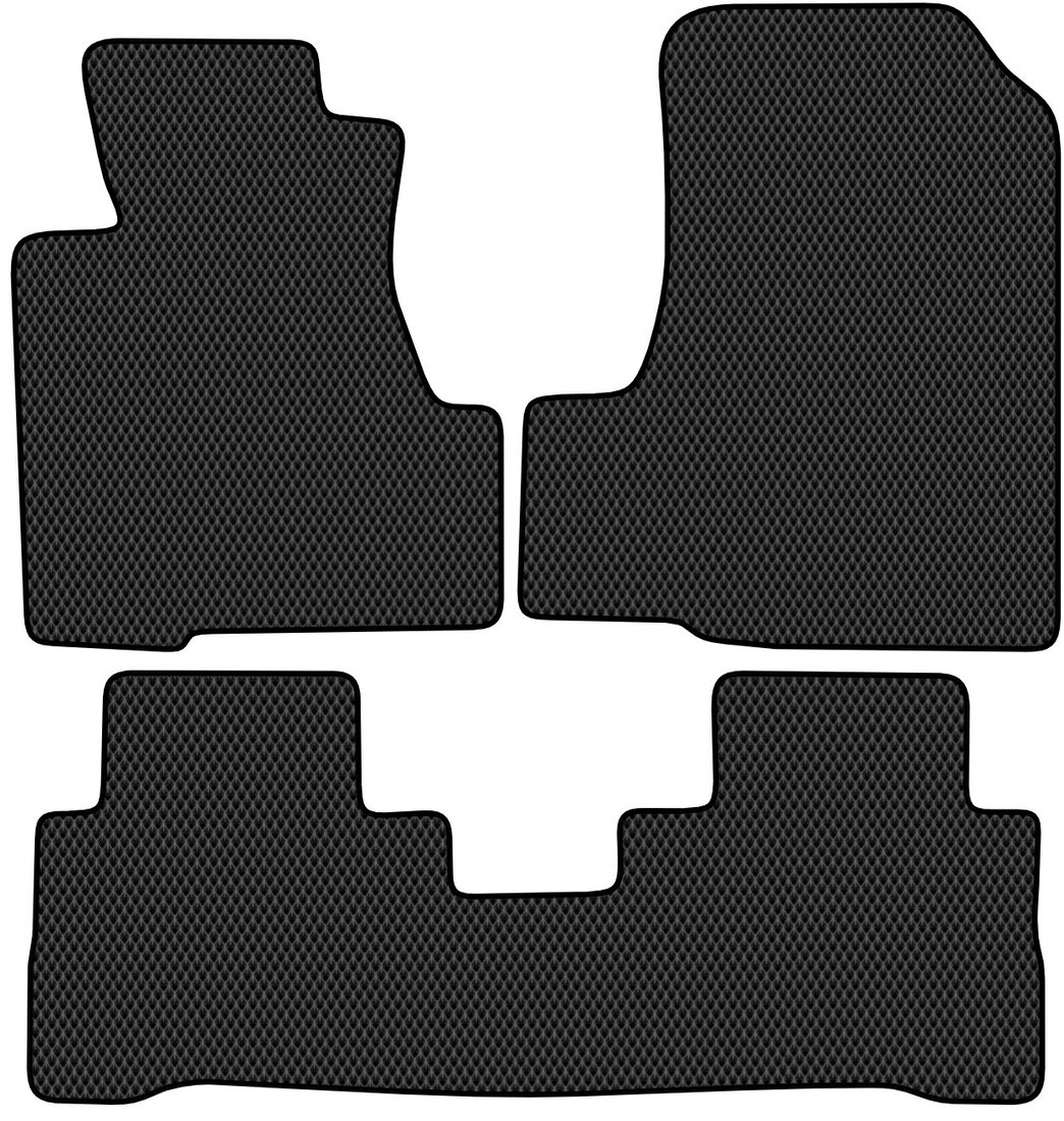 Комплект ковриков для авто Alicosta Honda CR-V III (suv / RE) 2007 - 2012 (черный, ромб)