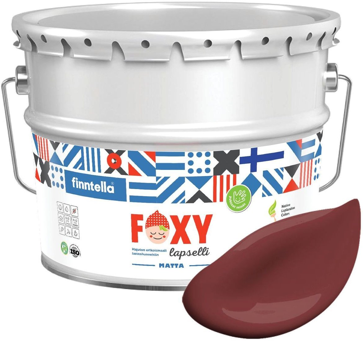 

Краска Finntella Foxy Lapselli Matte Unikko F-50-1-9-FL252 9 л (красный)