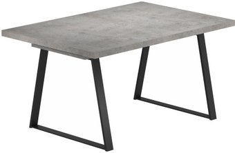 Кухонный стол Висанти Плюс Лофт 120-160x80 (бетон/каркас черный)