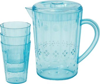 Набор стаканов для воды и напитков ILikeGift Simple set 5797-04-01 (blue)