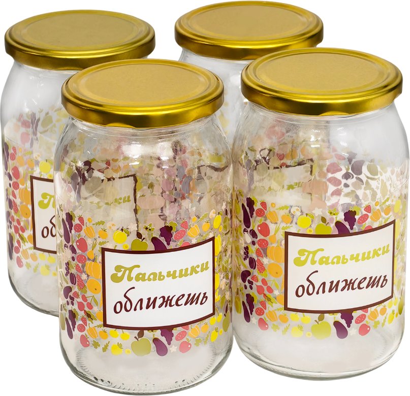 

Набор контейнеров Promsiz Ассорти с крышкой Р22б.77.4.900/ДКУ (900мл, 4шт)