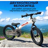 Беговел-велосипед Bubago Rollin (серый) в Бресте