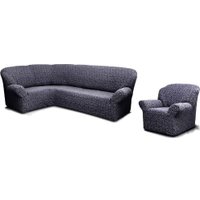 Комплект чехлов для дивана и кресла Mio Tesoro КПО-1 жаккард Люкс 10018/1473