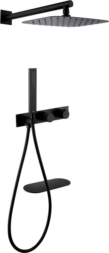 Душевая система  Abber Rund AF8750B (черный матовый)