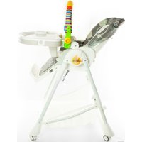 Высокий стульчик ForKiddy Podium Toys 0+ (два чехла +х/б вкладыш, серый)