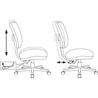 Компьютерное кресло Бюрократ CH-204NX/COSMO (синий)