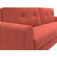 Диван Лига диванов Лига-031 121265 (микровельвет коралловый)