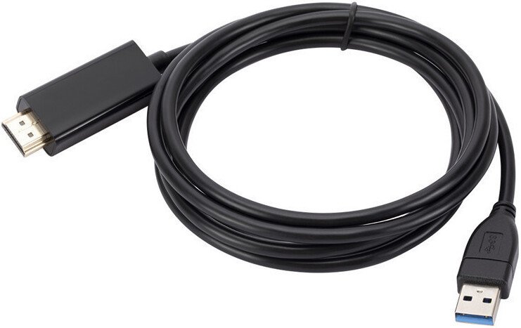 Кабель USBTOP USB 3.0 - HDMI (1.5 м, черный)