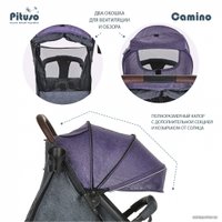 Коляска прогулочная «книга» Pituso Camino (черный/слива)