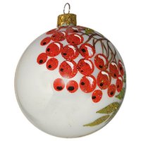 Елочная игрушка Декарт Рябиновая ветка на морозе 8Ш0031
