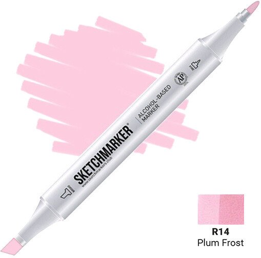 

Маркер художественный Sketchmarker Двусторонний R14 SM-R14 (слива морозная)