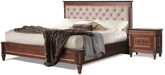 Кровать Гомельдрев Бристоль ГМ 6481 160x200 Дуб (Italia-05/табак)