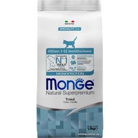 Сухой корм для кошек Monge Kitten Monoprotein Trout 1.5 кг