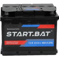 Автомобильный аккумулятор Стартбат 12V55 L+ рус (55 А·ч)