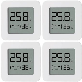 

Термогигрометр Xiaomi Mi Temperature and Humidity Monitor 2 LYWSD03MMC (комплект 4 шт, китайская версия)