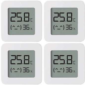 

Термогигрометр Xiaomi Mi Temperature and Humidity Monitor 2 LYWSD03MMC (комплект 4 шт, китайская версия)