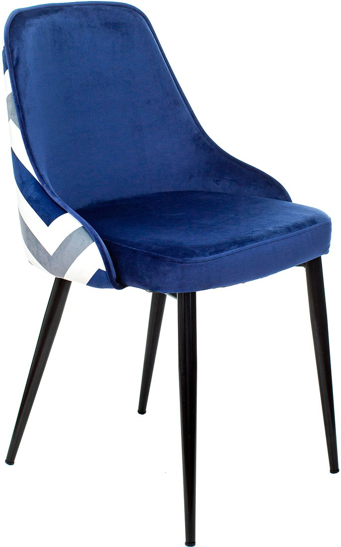 

Стул Бюрократ KF-5 (синий зигзаг Velvet 29/черный)