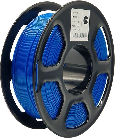 Филамент Mitek PETG (1.75мм, 1кг, синий прозрачный)