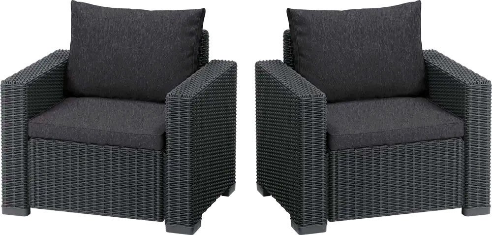 

Набор садовой мебели Keter California Chair 231561 (2 шт, графит)