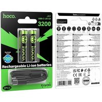 Аккумулятор Hoco JA3 AA 3200mWh/1.5V + кабель USB Type-C (2 шт)
