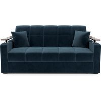 Диван Мебель-АРС Аккордеон Бакли НПБ 180x200 (темно-синий Luna 034)